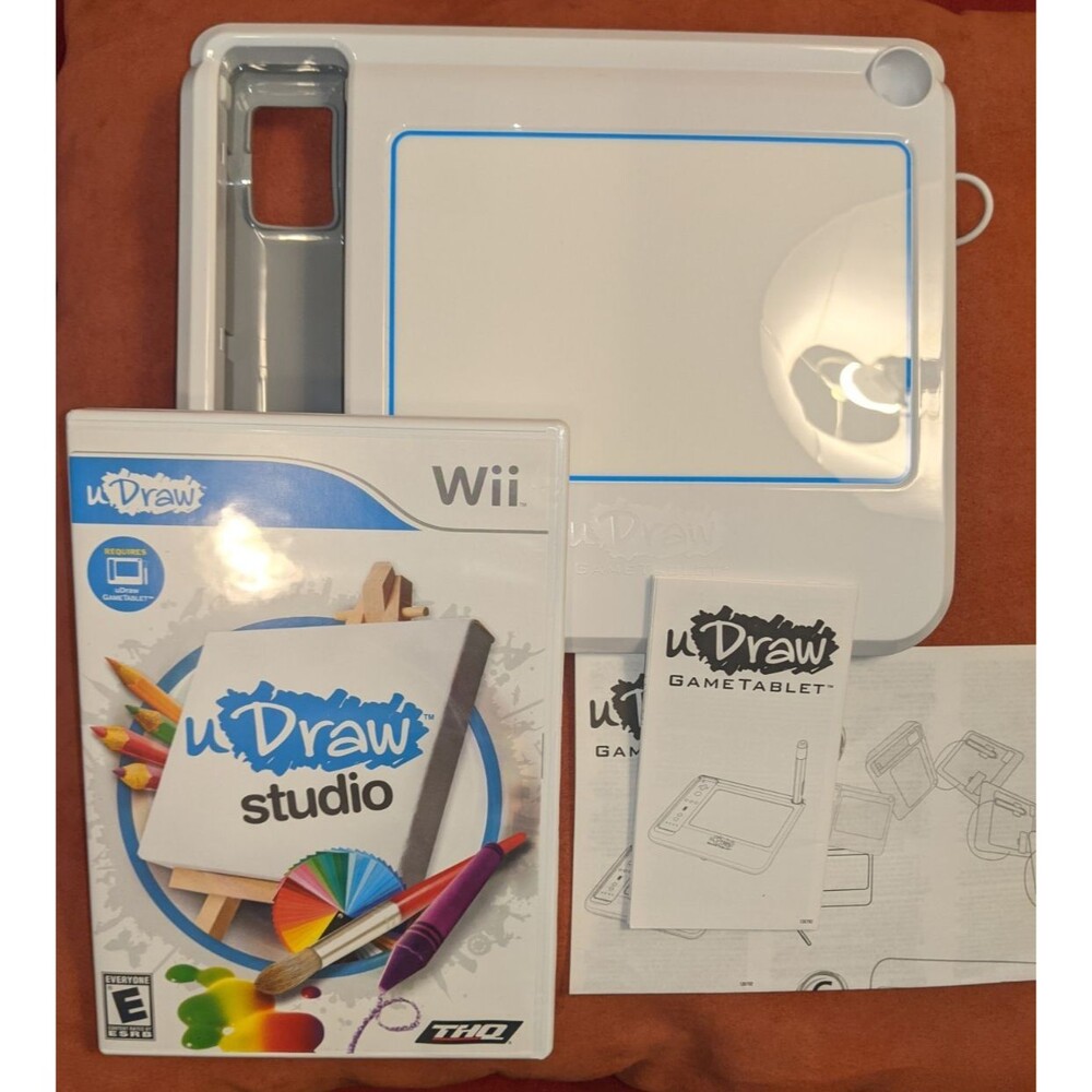 UDraw Studio Game & Tablet - Nintendo Wii, EXCELLENT Condition